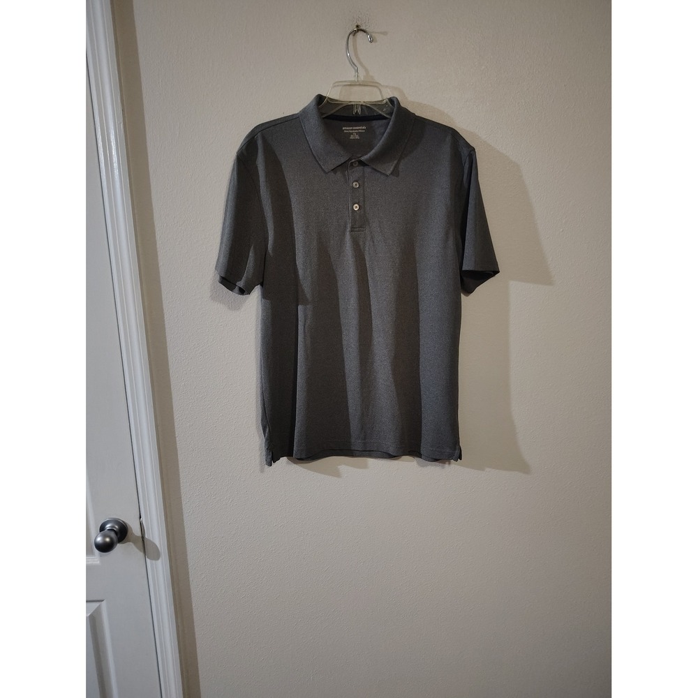Amazon Essentials Mens Slim Fit Short Sleeve Polo Shirt Charcoal Gray‎ Large L